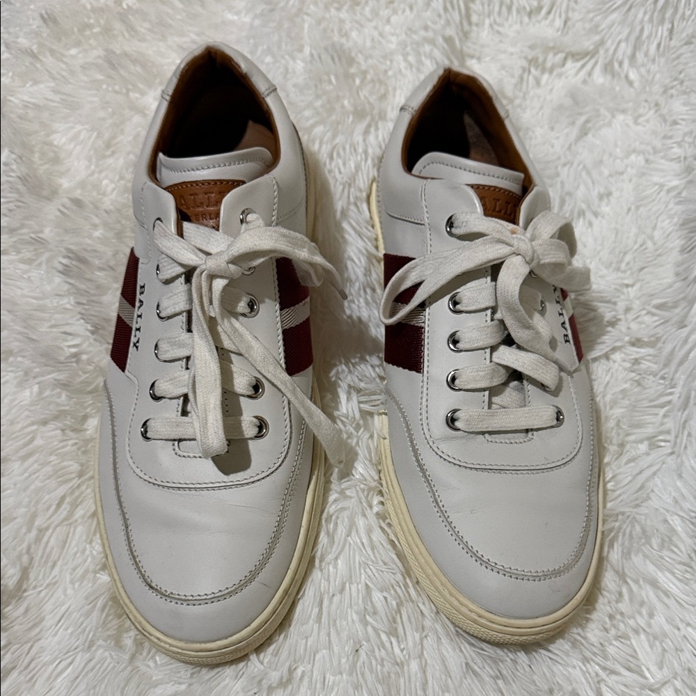 BALLY Oriano White Leather Sneakers